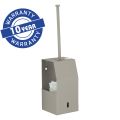 MERIDA STELLA STONE GREY LINE toilet brush with a wall-mounted holder, stone grey